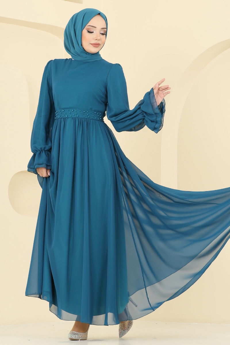 فستان سهرة بترولي 5706EDF311-MS