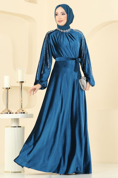 E.D.F. - فستان سهرة بترولي 5709EDF311-MS - 406314