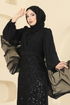 فستان سهرة أسود 5725EDF311-MS - Thumbnail