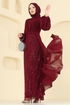 Evening Dress 5725EDF311-MS Burgundy - Thumbnail