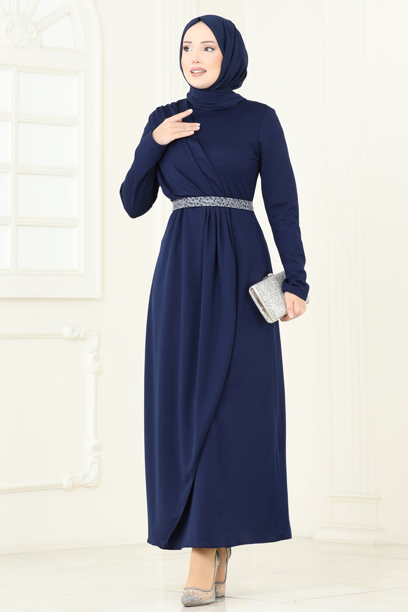 Evening Dress 5729EDF311-MS Navy Blue