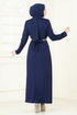 Evening Dress 5729EDF311-MS Navy Blue - Thumbnail