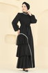فستان سهرة أسود 5735EDF311-MS - Thumbnail