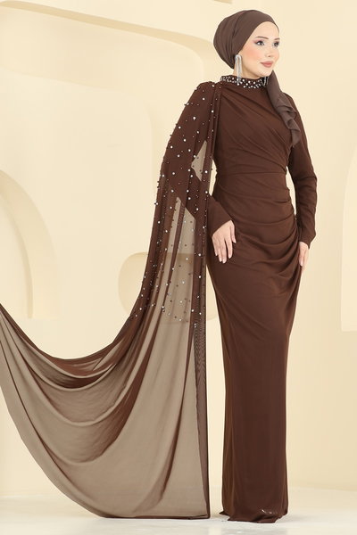 E.D.F. - Evening Dress 5737EDF311-MS Brown - 427334