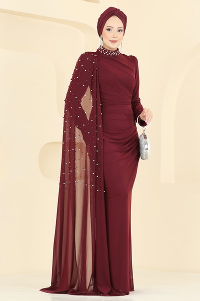 E.D.F. - Evening Dress 5737EDF311-MS Burgundy - 427319