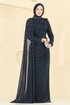 Evening Dress 5737EDF311-MS Navy Blue - Thumbnail