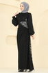 فستان سهرة أسود 5739EDF311-MS - Thumbnail