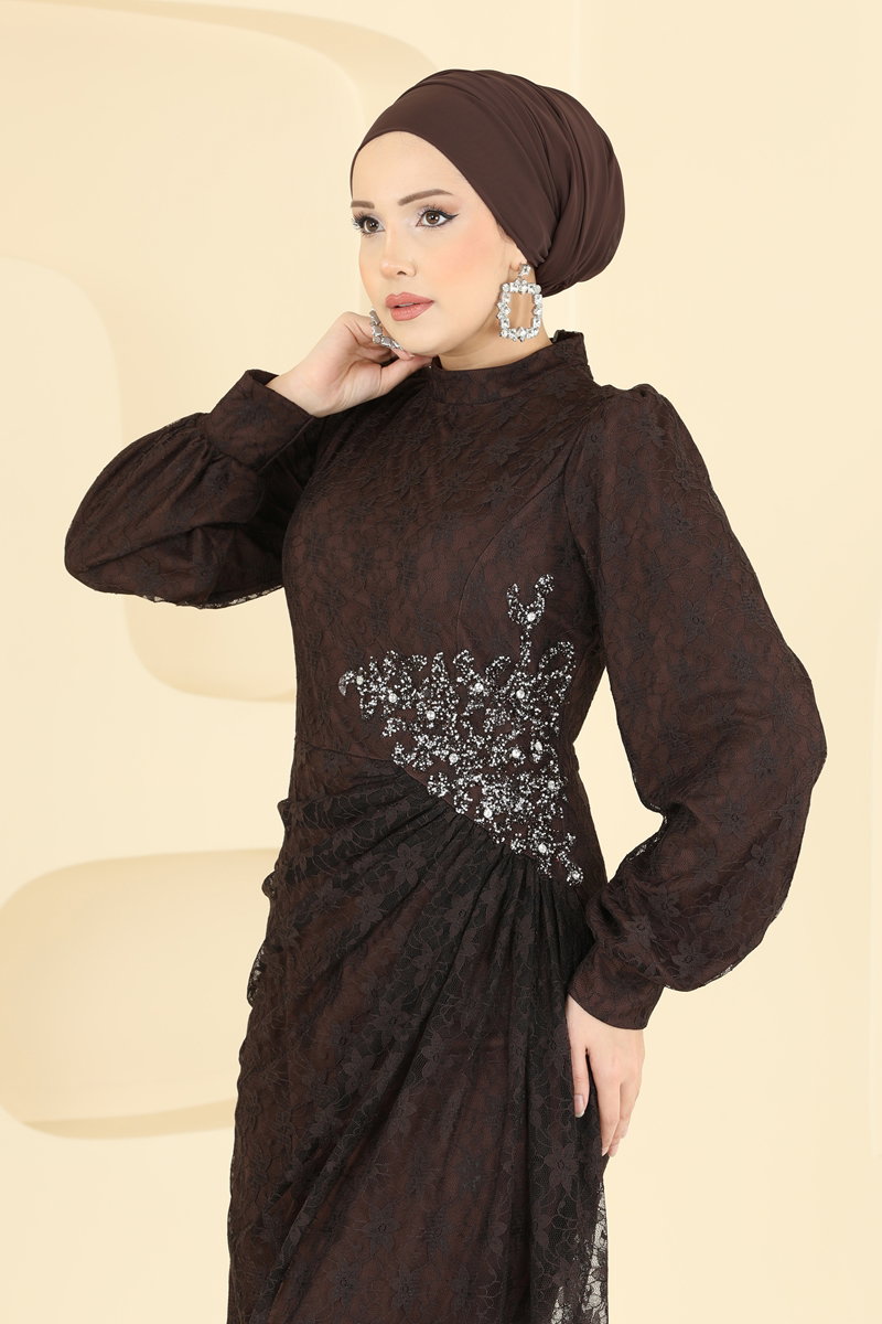 Evening Dress 5739EDF311-MS Brown