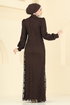 فستان سهرة بني 5739EDF311-MS - Thumbnail