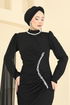 Evening Dress 5741EDF311-MS Black - Thumbnail