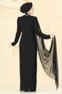 فستان سهرة أسود 5741EDF311-MS - Thumbnail