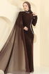 Evening Dress 5741EDF311-MS Brown - Thumbnail