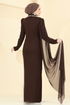 Evening Dress 5741EDF311-MS Brown - Thumbnail