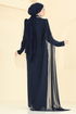 Evening Dress 5741EDF311-MS Navy Blue - Thumbnail