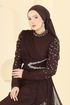 فستان سهرة بني 5742EDF311-MS - Thumbnail