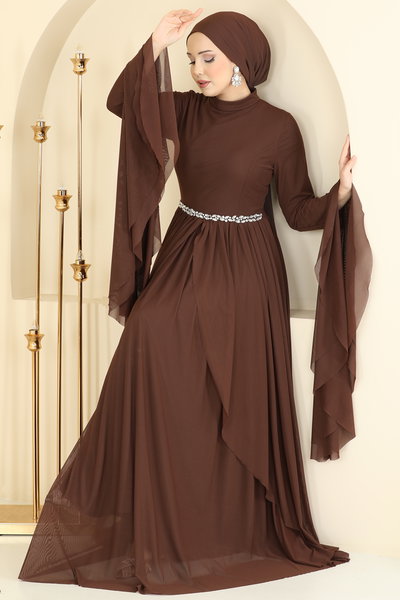 E.D.F. - Evening Dress 5744EDF311-MS Brown - 426738