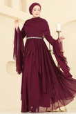 E.D.F. - Evening Dress 5744EDF311-MS Burgundy