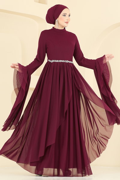 E.D.F. - Evening Dress 5744EDF311-MS Burgundy - 426714