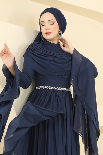 E.D.F. - Evening Dress 5744EDF311-MS Navy Blue - 426749