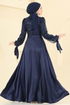 Evening Dress 5748EDF311-MS Navy Blue - Thumbnail