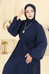 Evening Dress 5751EDF311-MS Navy Blue - Thumbnail