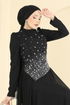فستان سهرة أسود 5755EDF311-MS - Thumbnail