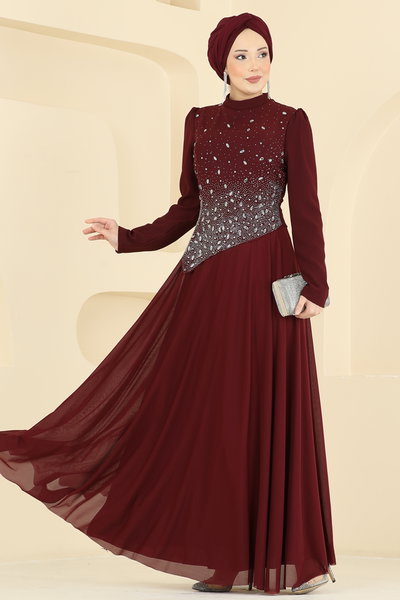 E.D.F. - Evening Dress 5755EDF311-MS Burgundy - 428527