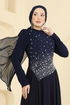 فستان سهرة كحلي 5755EDF311-MS - Thumbnail
