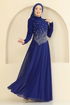 فستان سهرة نيلي 5755EDF311-MS - Thumbnail