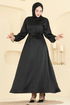 فستان سهرة أسود 6138ORG1169-MS - Thumbnail