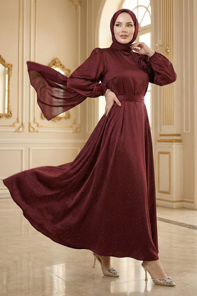 O.R.G. - Evening Dress 6138ORG1169-MS Burgundy - 425311