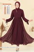 Evening Dress 6217BSK463-MS Burgundy - Thumbnail