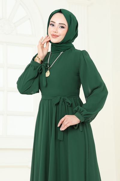 B.İ.S.S.K. - Evening Dress 6217BSK463-MS Emerald - 370438