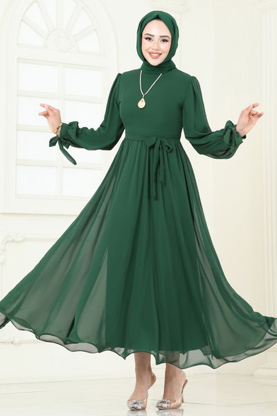 B.İ.S.S.K. - Evening Dress 6217BSK463-MS Emerald - 370440