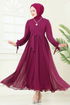 Evening Dress 6217BSK463-MS Fuchsia - Thumbnail
