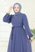 فستان سهرة ازرق 6217BSK463-MS - Thumbnail