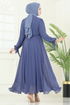 فستان سهرة ازرق 6217BSK463-MS - Thumbnail