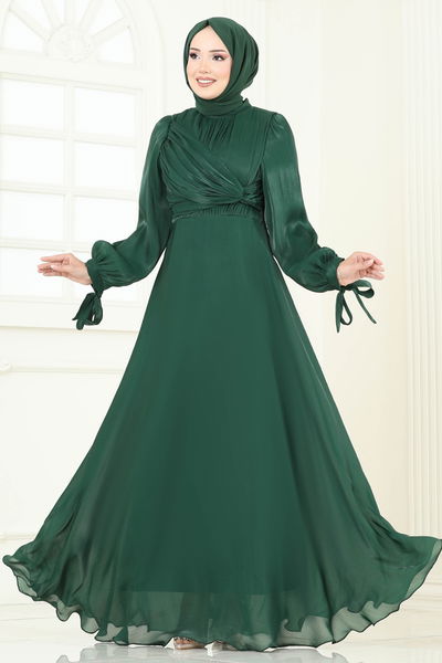 B.İ.S.S.K. - Evening Dress 6220BSK463-MS Emerald - 370547