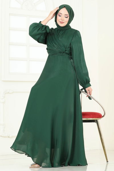 B.İ.S.S.K. - Evening Dress 6220BSK463-MS Emerald - 370550