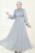 Evening Dress 6220BSK463-MS Gray - Thumbnail