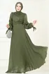 Evening Dress 6220BSK463-MS Khaki - Thumbnail