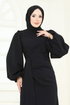 فستان سهرة أسود 6225BSK463-MS - Thumbnail