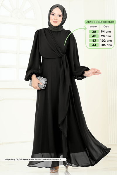 B.İ.S.S.K. - فستان سهرة أسود 6226BSK463-MS - 429215