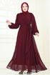Evening Dress 6226BSK463-MS Burgundy - Thumbnail