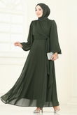 B.İ.S.S.K. - Evening Dress 6226BSK463-MS Dark Khaki