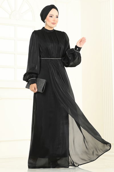 B.İ.S.S.K. - Evening Dress 6231BSK463-MS Black - 370641