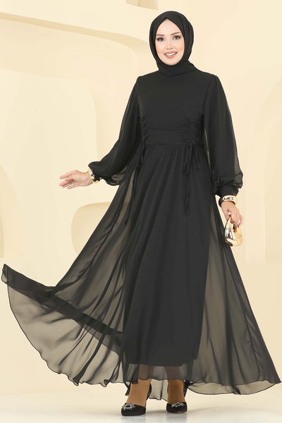 B.İ.S.S.K. - Evening Dress 6238BSK463-MS Black - 392932