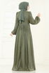 Evening Dress 6238LPN858-MS Khaki - Thumbnail