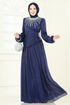 Evening Dress 6238LPN858-MS Navy Blue - Thumbnail