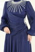 Evening Dress 6238LPN858-MS Navy Blue - Thumbnail